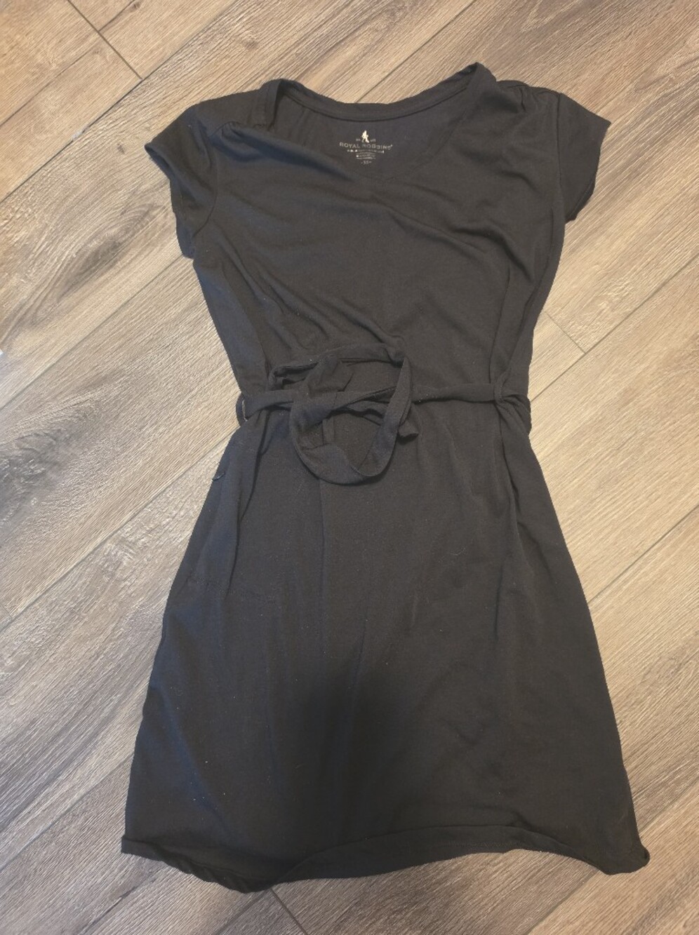 Royal Robbins Black Short Sleeve Tie-Waist Dress - Women
